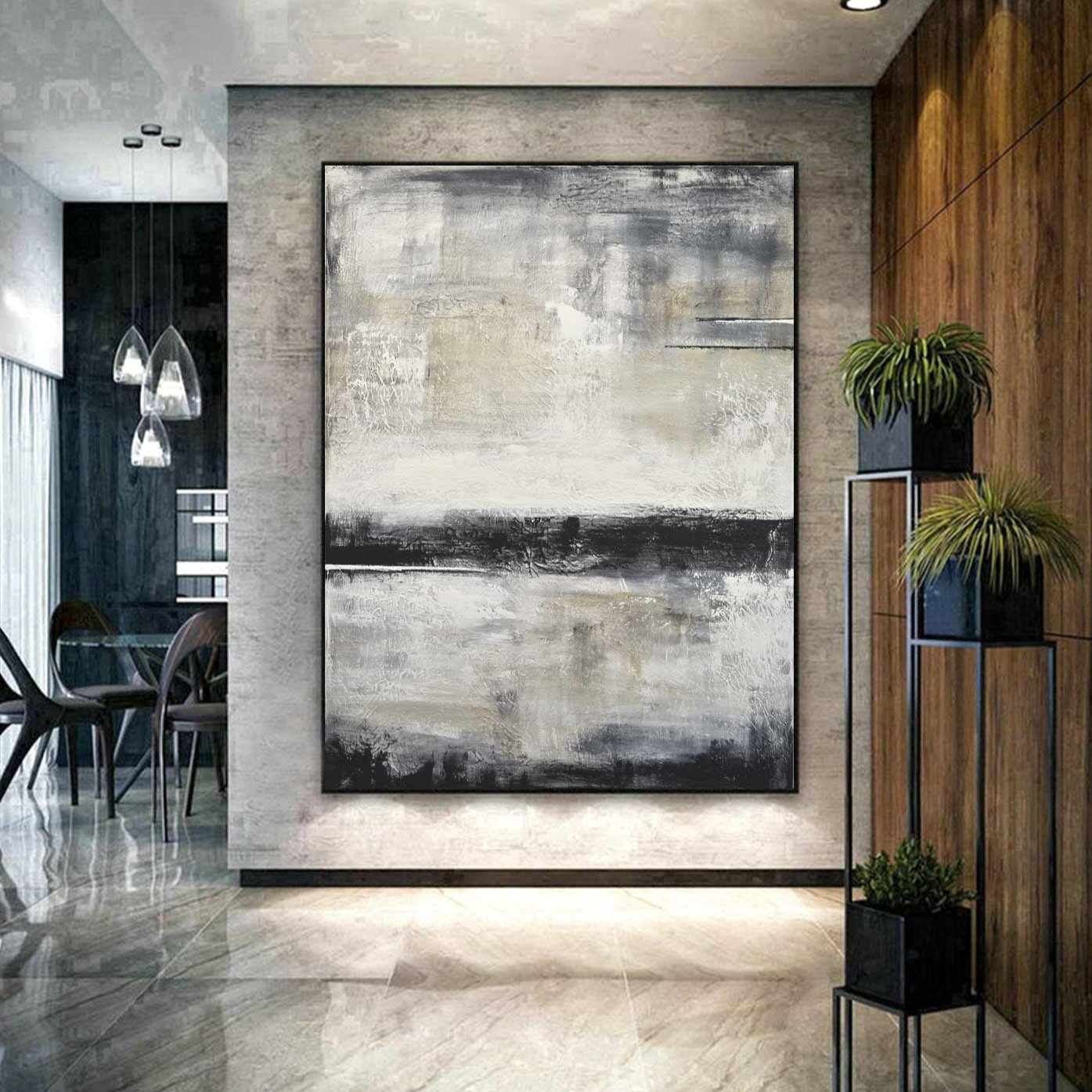 High End Contemporary Artwork Oversized Earth Tone Art – Sky Whitman ...