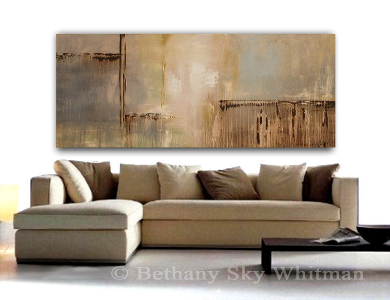 "Calming The Senses" Huge 6 Ft Abstract Contemporary Painting