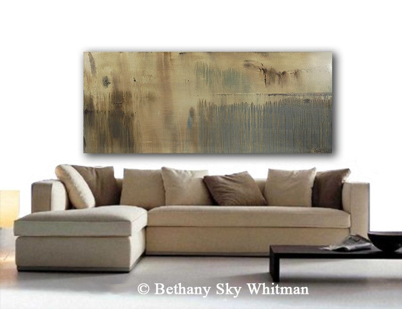 Large 6 Foot Abstract Contemporary Organic Oil Painting