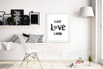 live love laugh print digital download 11x14 contemporary inspiration quote print