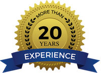 More Than 20 Years Experience Badge