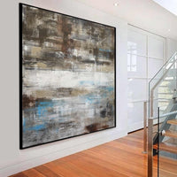 72x72 abstract brown painting