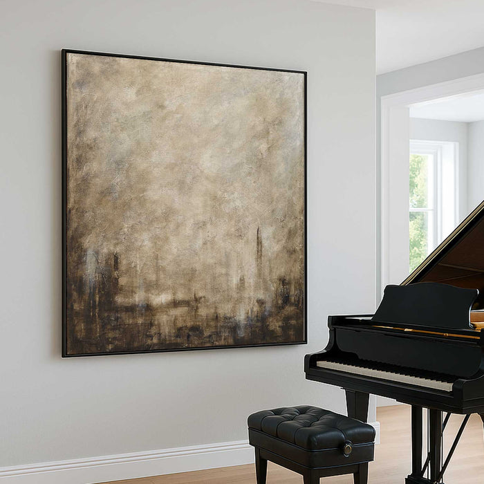 Calming Painting Interior Design Brown Easy Abstract 