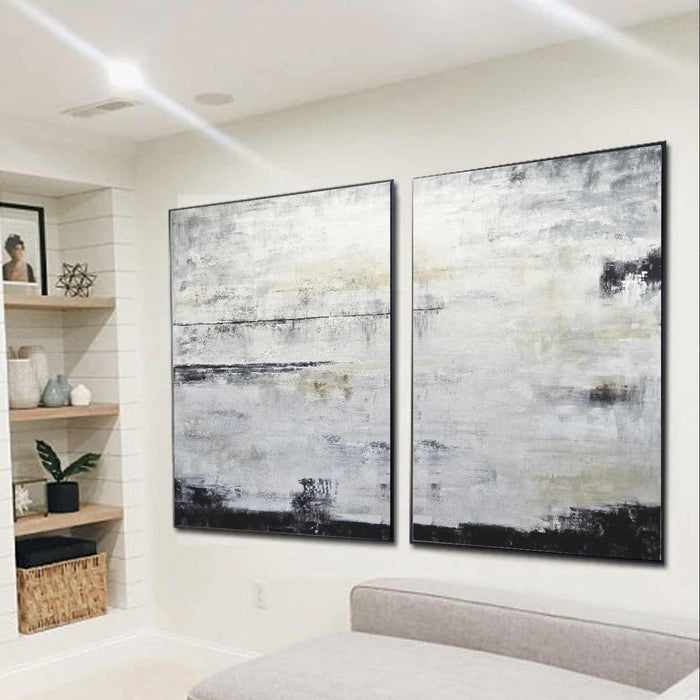 Complementary Paintings For Large Walls Diptych Art Design