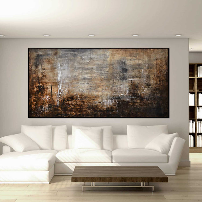 Contemporary Brown Home Decor Wall Art Warm Colors