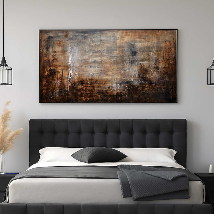 Contemporary Brown Home Decor Wall Art Warm Colors bedroom