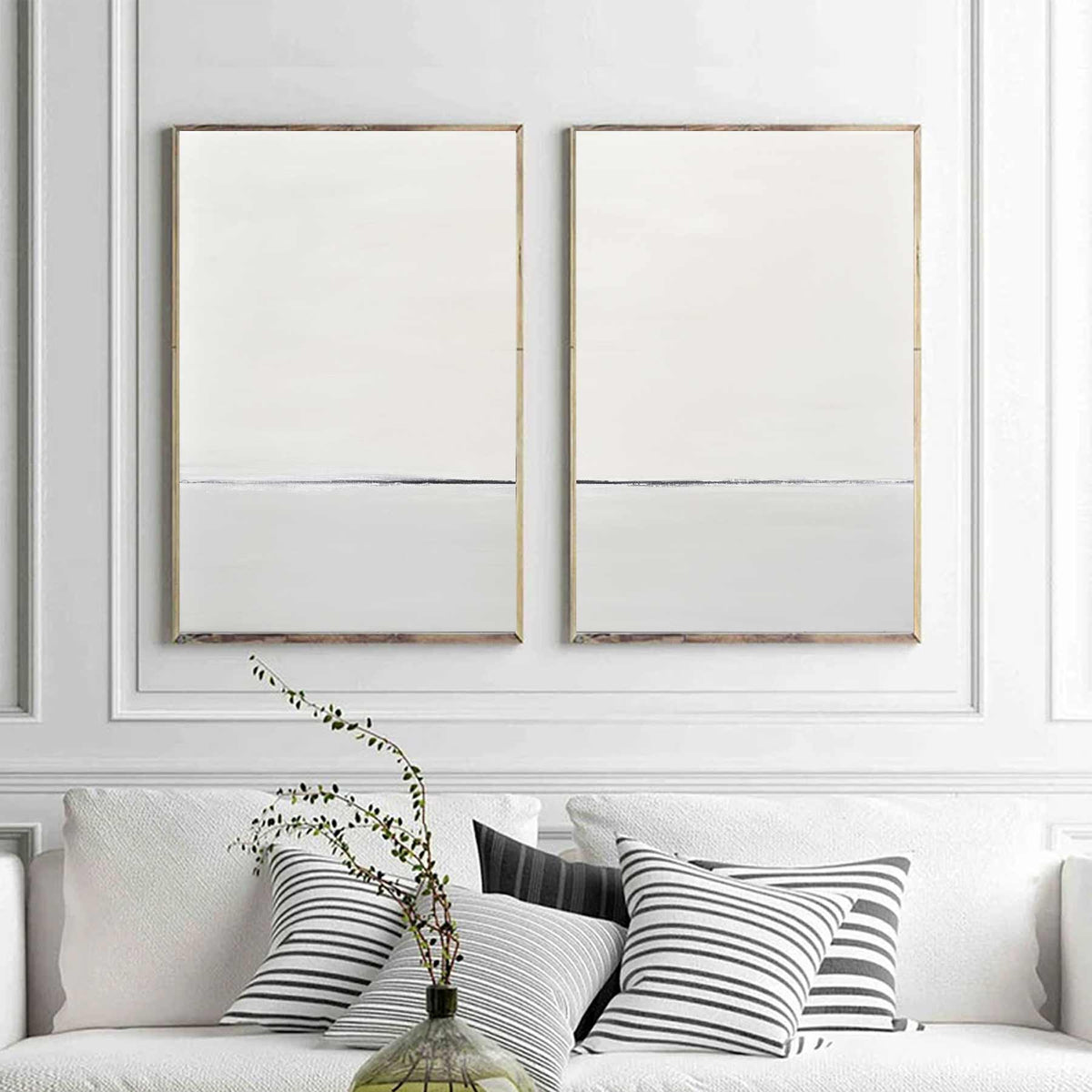 Light Paintings Set Of 2 Easy Minimal Wall Art For Large Spaces