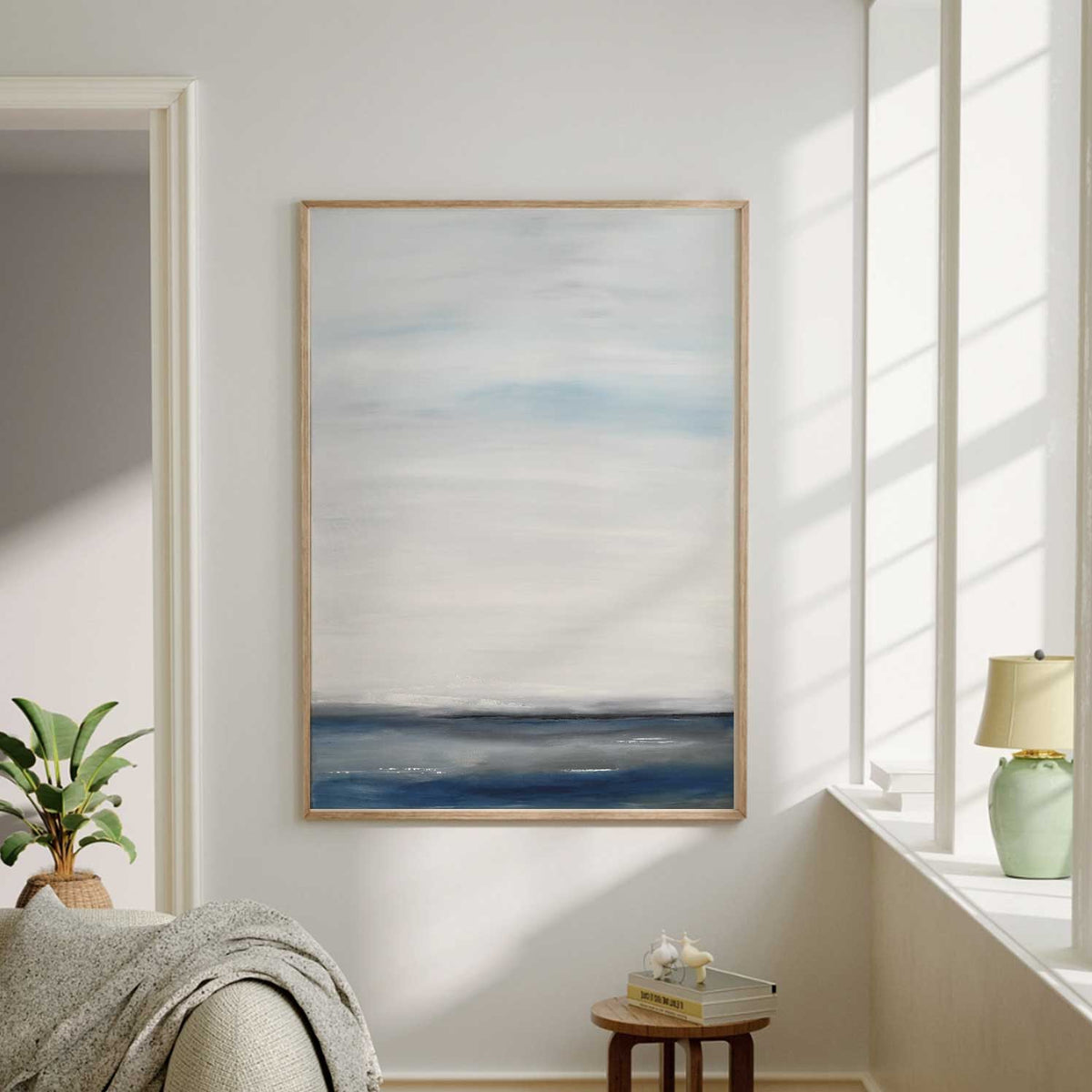 Minimal Painting For Hallway Entryway Original Handmade Artwork