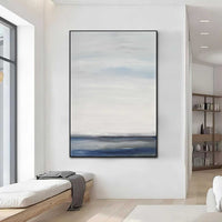 vertical Minimalist Painting For Hallway Entryway Original Handmade Artwork
