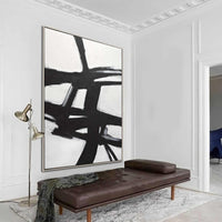abstract painting on wall