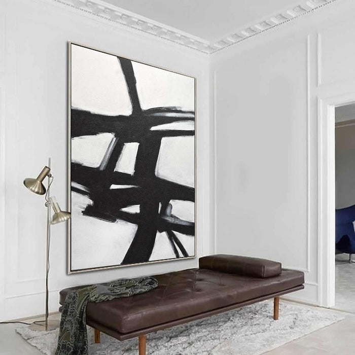 abstract painting on wall