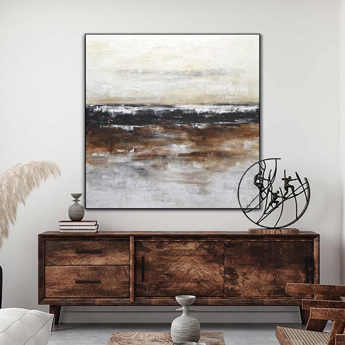 Original Square Horizon Textures Abstract art