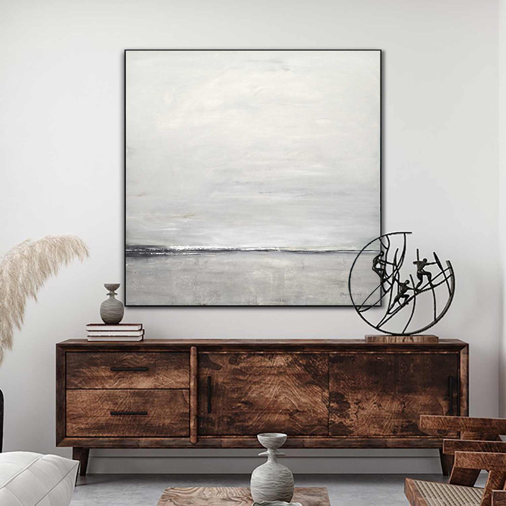 minimalist landscape framed art