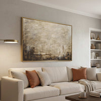 Minimal Earth Tones Neutral Colors Abstract Painting