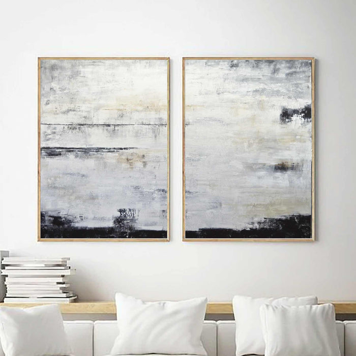 Complementary Paintings For Large Walls Diptych Art Design