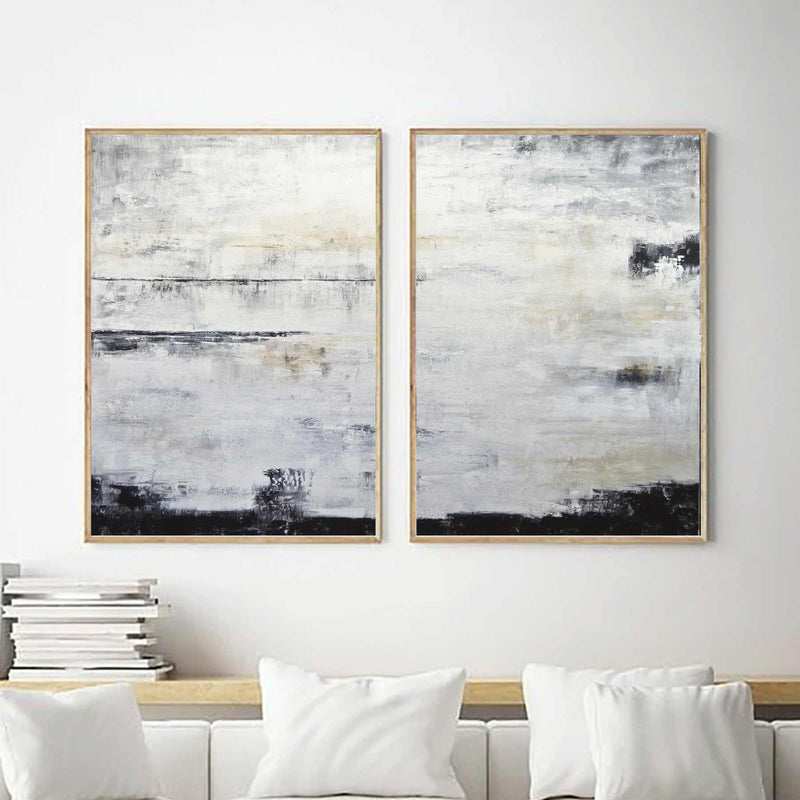 Complementary Paintings For Large Walls Diptych Art Design