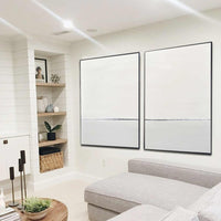 Light Paintings Set Of 2 Easy Minimal Wall Art For Large Spaces "Imagine"