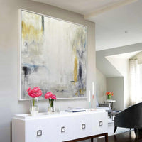 large abstract artwork on canvas