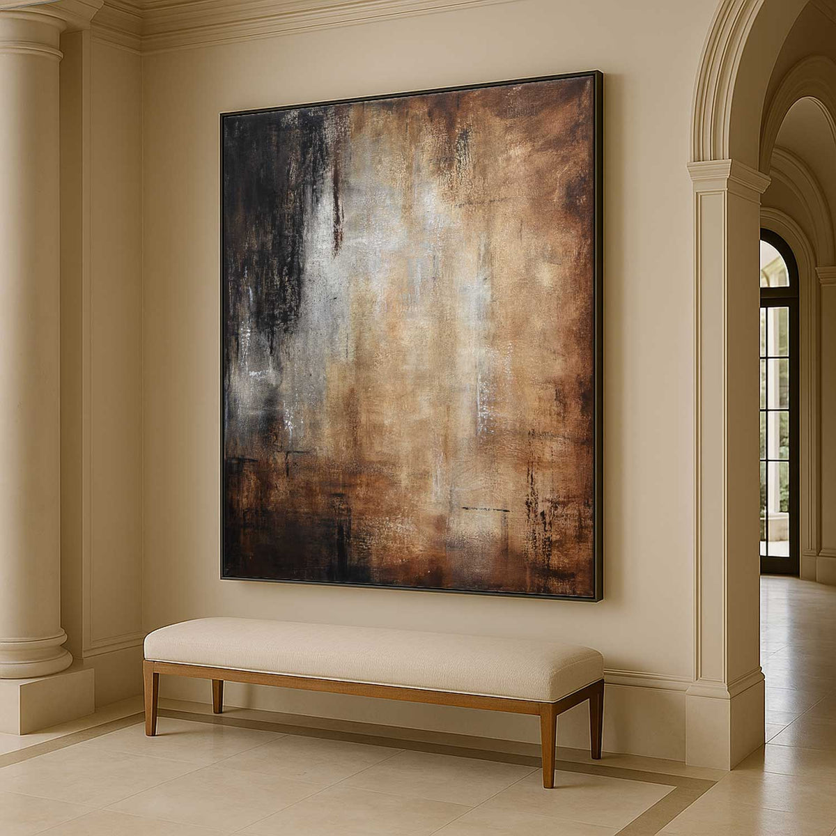 large painting for entryway
