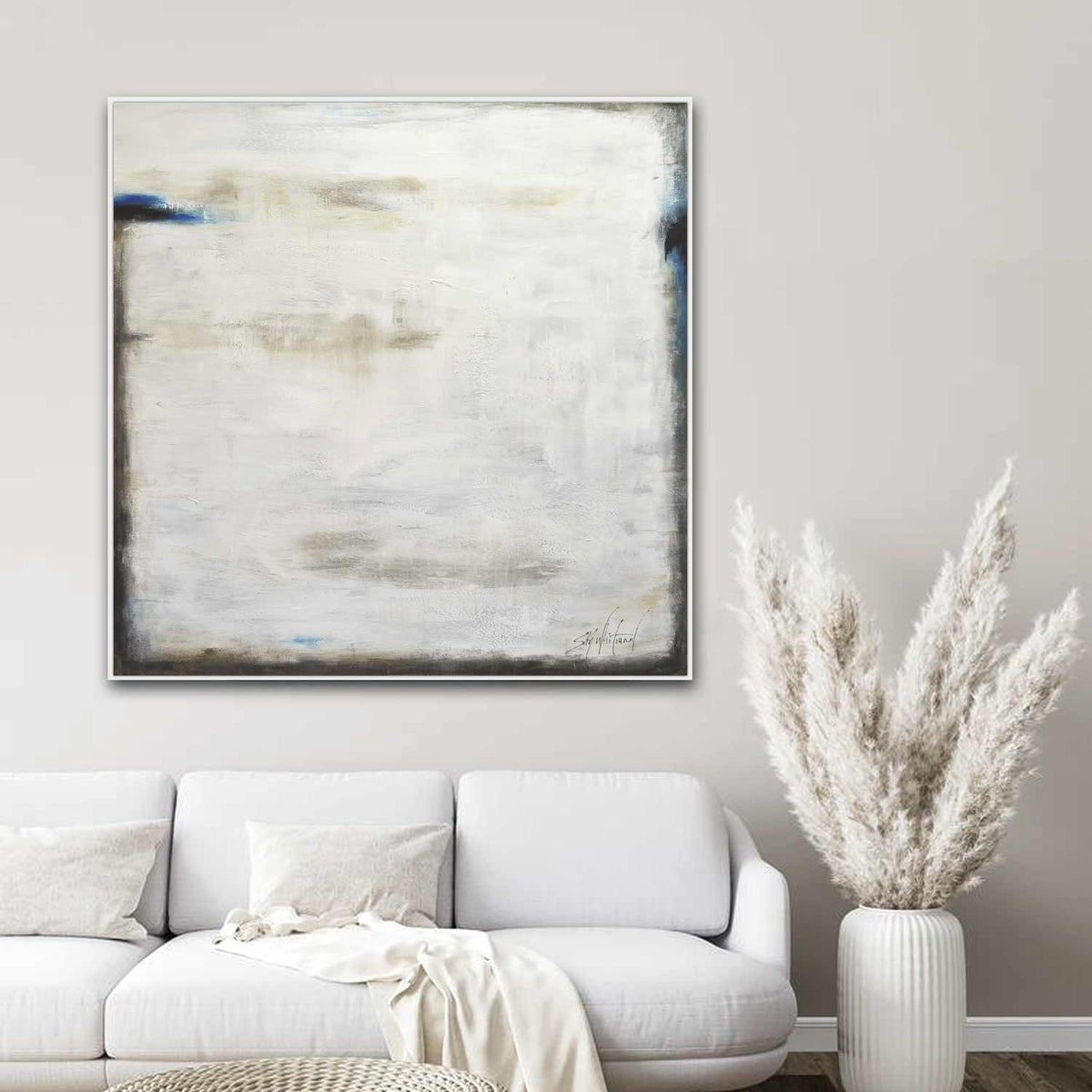 Large Abstract Contemporary 48x48 Clean Painting For Sale – Sky Whitman ...