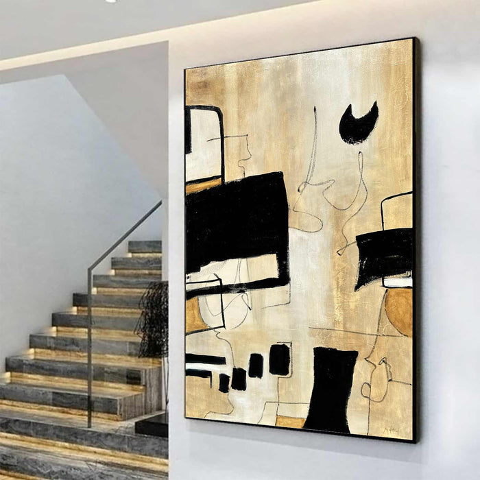 original geometric painting shapes