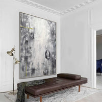 circles painting Monochrome Painting Framed Hallway Art On Canvas