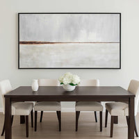 panoramic seascape Landscape Painting Beige Art Above Sofa Framed Modern Canvas