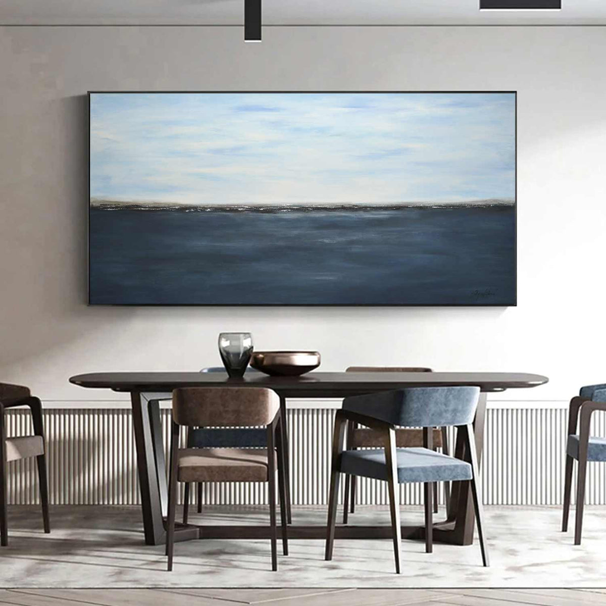 Original Landscape Blue Abstract