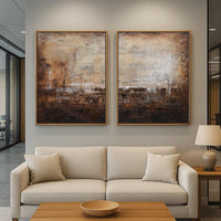 wabi sabi brown paintings 