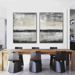two piece abstracts large paintings