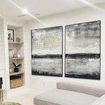 set of 2 paintings complementary