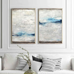 set of 2 abstract paintings two panel