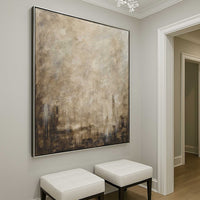 hallway art Calming Painting Interior Design Brown Easy Abstract 