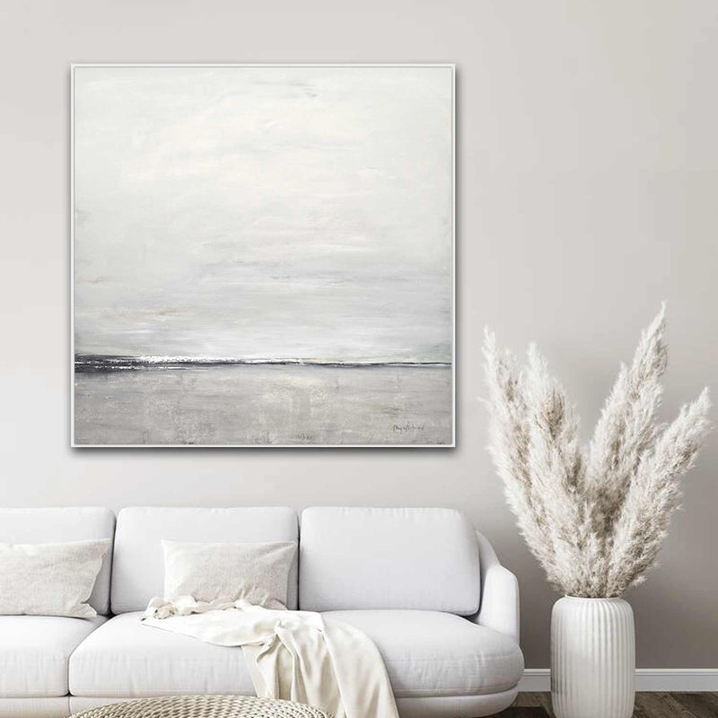 square minimalist horizon painting