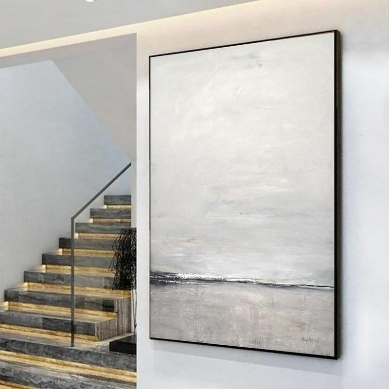 vertical large contemporary painting