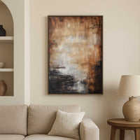 Brown Earth Tones Painting Warm Colors Handmade in USA