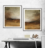 Large abstract landscape prints digital download horizon sienna artwork Sky Whitman 