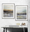 Abstract prints digital download modern wall art landscape diptych artwork Sky Whitman