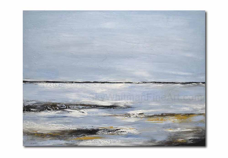 "Custom Painting for Fabio" Abstract Seascape Painting Modern ocean art sky blue contemporary painting