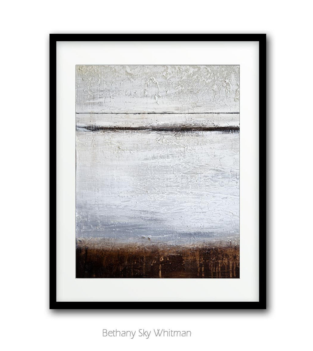 Digital download 16 x 20 large print wall art mixed media earth tones printable downloadable art Sky Whitman