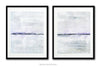 Contemporary abstract print duo modern downloadable printable art white lavender Sky Whitman