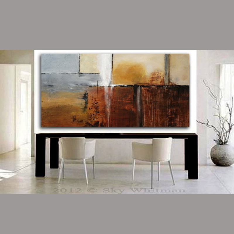 Large 6 Foot Abstract Contemporary Painting "Breathless"