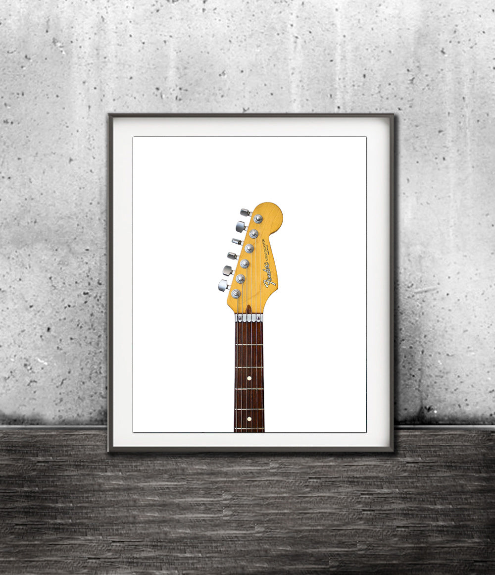 fender stratocaster print head stock