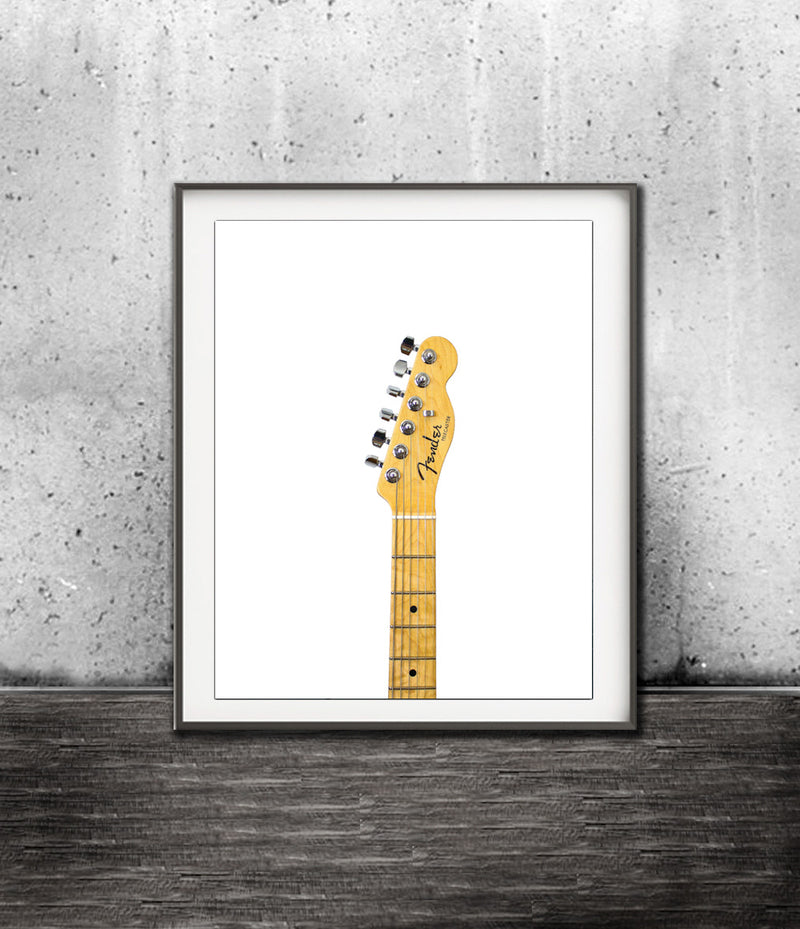 fender telecaster print head stock