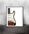 "Fender Stratocaster Print" Instant Digital Download Poster