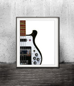 rickenbacker bass guitar digital print photo