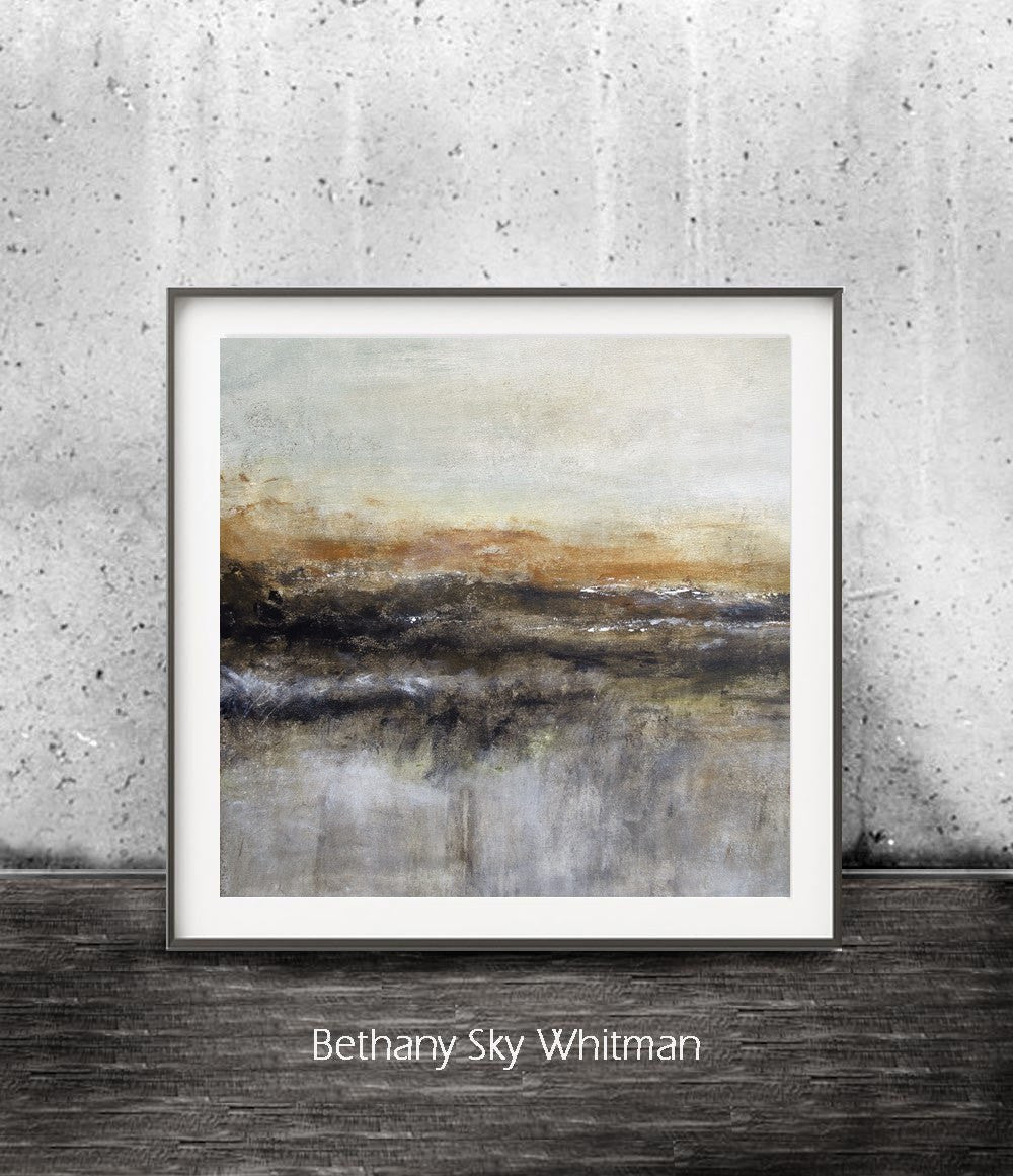 abstract print zen art relaxing print landscape printable art brown Sky Whitman fine art