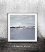 landscape print digital download art print blue horizon seascape Sky Whitman