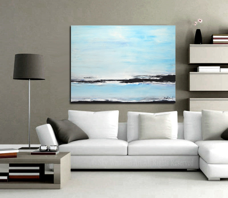large original seascape abstract painting www.skywhitmanfineart.com