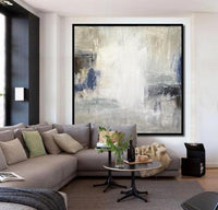 original abstract painting in living room